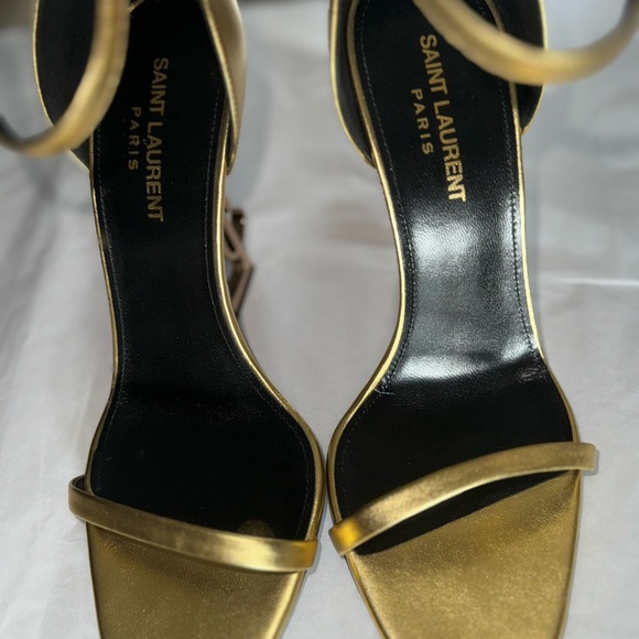 Saint Laurent Gold Women's Heels - Picture 5 of 12